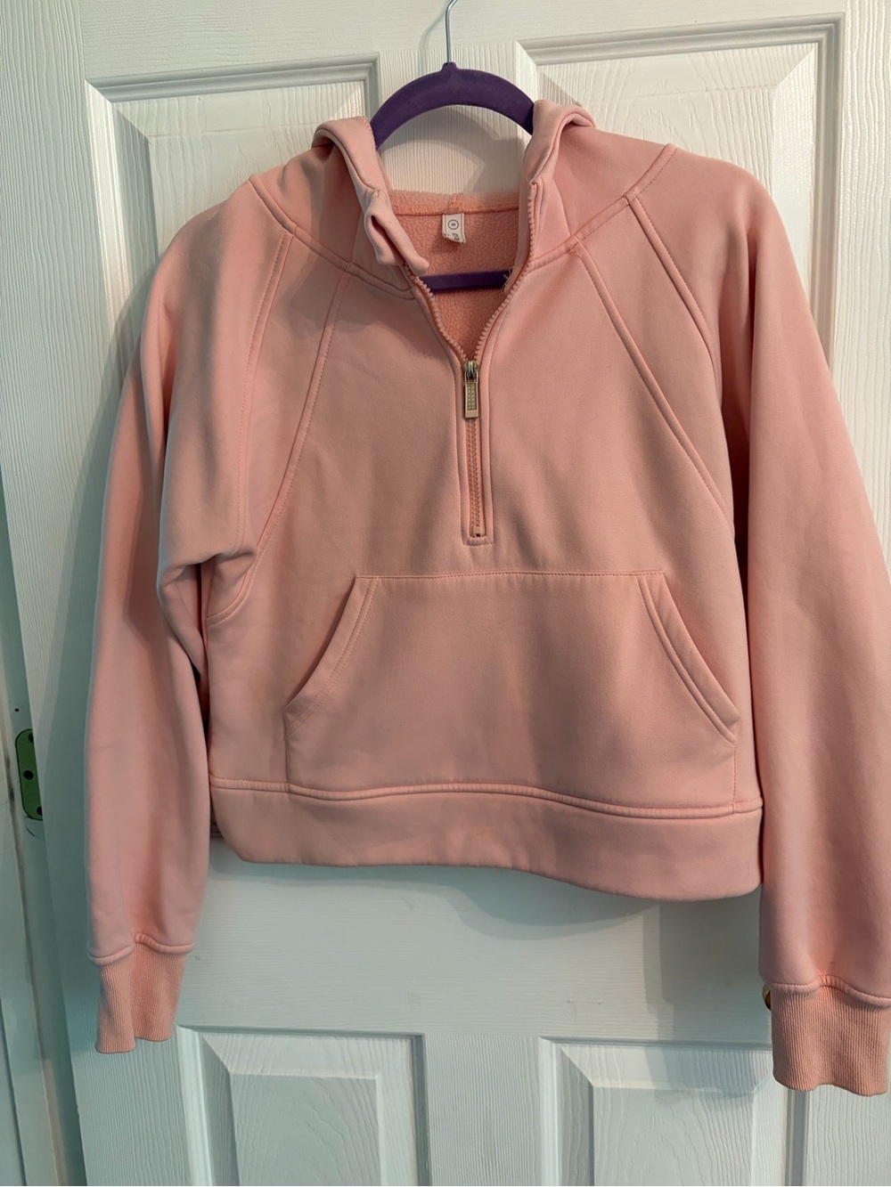 Light Pink Hooded Pullover with LULU Tag